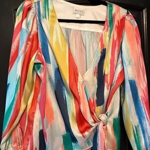 Milly Multicolor Abstract Blouse